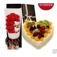 丽江古城区木府五一街七星街钟楼象山市场玫瑰生日蛋糕鲜花店同城