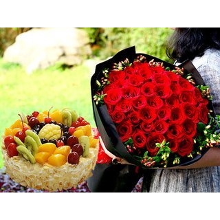 本溪平山区实华文化商场三江商务大厦红玫瑰蛋糕鲜花店同城速递