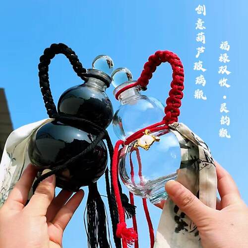 葫芦手酒编把带手绳古风古带诗飘诗句流苏编绳葫芦文玩6546挂件葫