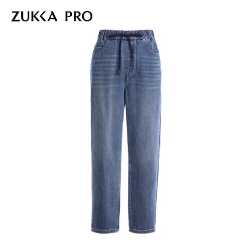 ZUKKAPRO牛仔裤卓卡竹节纱腰松