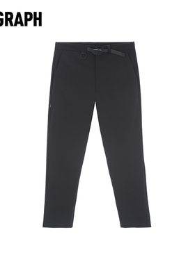 M-GRAPH卓卡潮牌男装青春流行春秋新款简约休闲工装长裤黑色西裤