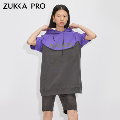 ZUKKAPRO卓卡撞色连帽卫衣