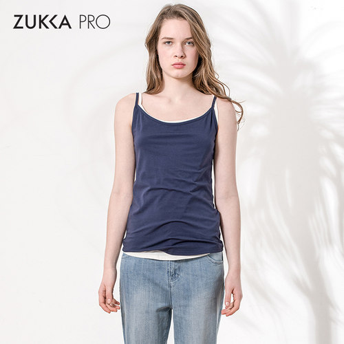 ZUKKA PRO夏季新款时尚棉质修身显瘦吊带针织衫