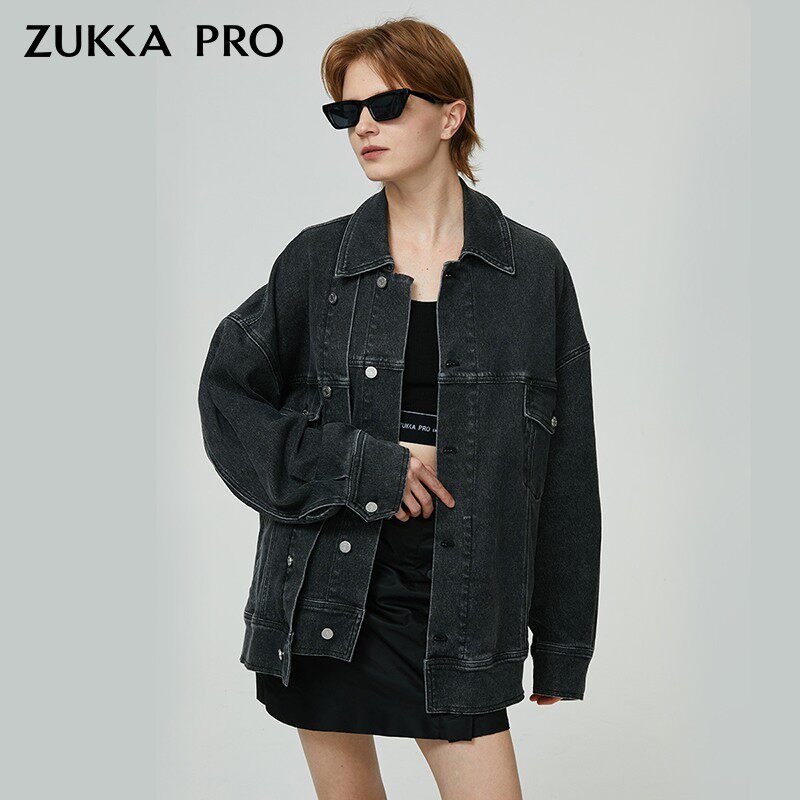 ZUKKA PRO卓卡秋季新款轻奢时尚oversize牛仔大外套女装