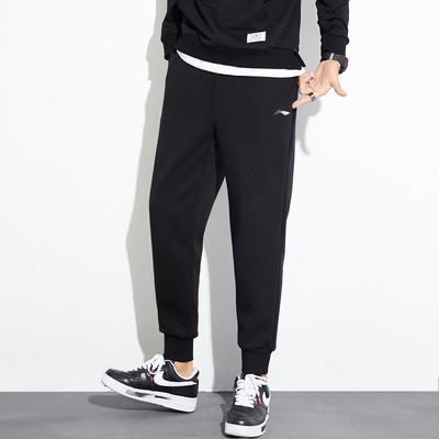 李宁运动裤男长裤收口