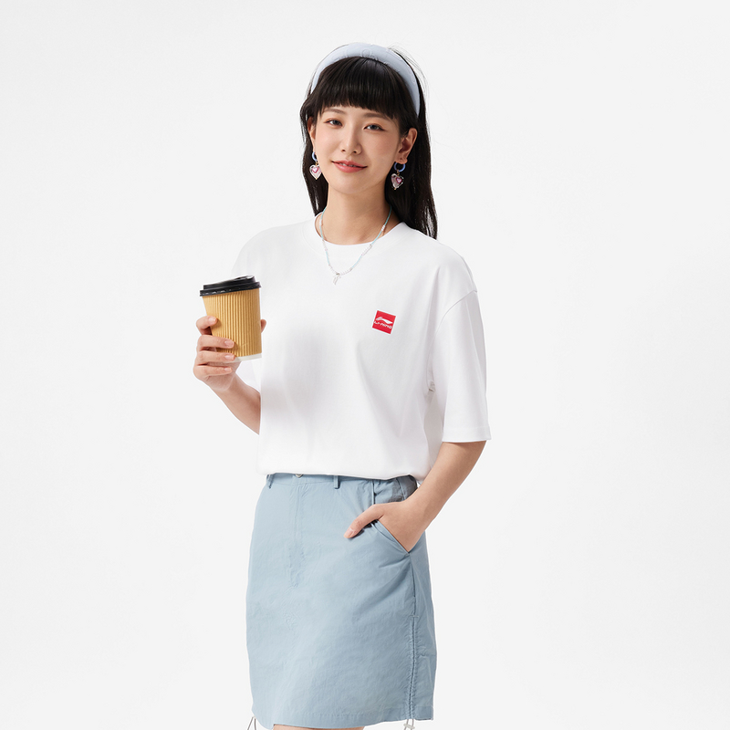 李宁运动生活系列丨男女同款短袖文化衫AHSVB91