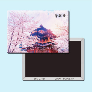 陕西青龙寺旅游纪念品磁性冰箱贴磁贴磁铁个性创意家居装饰23421