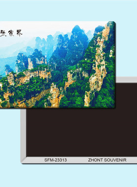 湖南张家界旅游纪念品磁性冰箱贴磁贴简约创意家居装饰贴纸23313