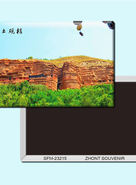 青海土观楼旅游纪念品磁性冰箱贴磁贴贴纸现代简约磁装饰贴23215