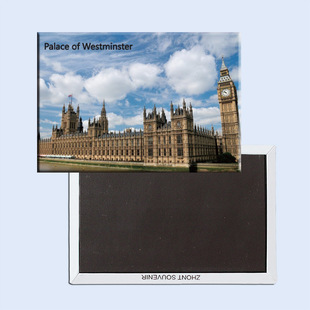 英国国会大厦威斯敏斯特宫 旅游纪念品 马口铁磁贴5189
