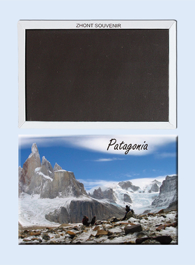 南美阿根廷 巴塔哥尼亚雪景创意磁性冰箱贴家居贴饰导游礼物22653