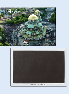 保加利亚 首都 索菲亚 创意磁性冰箱贴 旅行纪念品 家居21758