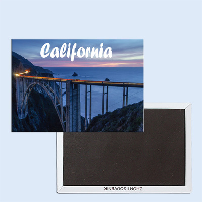 卡通美国加州 大瑟尔 比克斯比大桥 磁性冰箱贴 24250个性创意