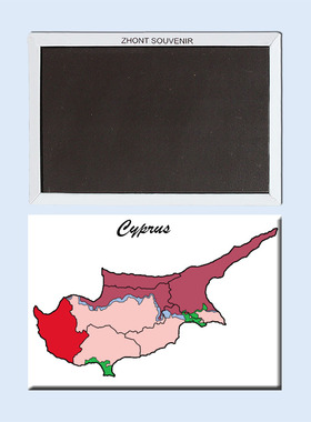 欧洲 塞浦路斯 帕福斯 地图 磁性冰箱贴 旅行纪念品  22329