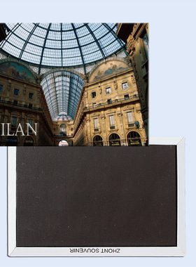 意大利米兰 维克多·伊曼纽尔画廊 旅游纪念品磁性冰箱贴24850