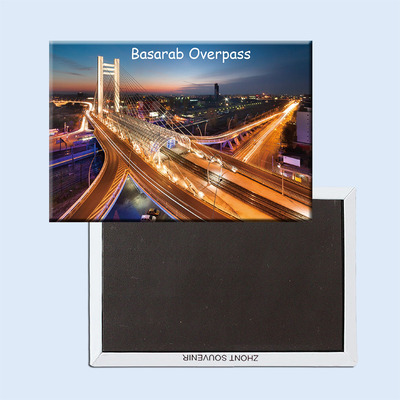 欧洲冰箱贴 立交桥夜景 创意磁贴 旅行纪念品 家居 21365