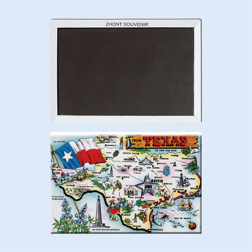 美国德克萨斯州旅行磁性冰箱贴
