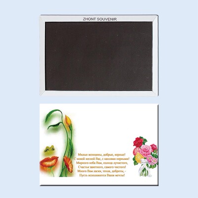 花与美女 创意海报 磁性冰箱贴 旅行纪念品  小磁铁21800