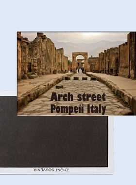 卡通意大利庞贝古城 拱街 磁性冰箱贴 24230个性创意家居饰品贴饰