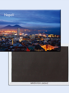 意大利 那不勒斯城市夜景 磁性冰箱贴 旅行纪念品 20772