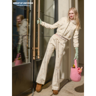 银河万岁 清新糯糯碎花毛领外套精致感「卫衣随心配」 午后一点