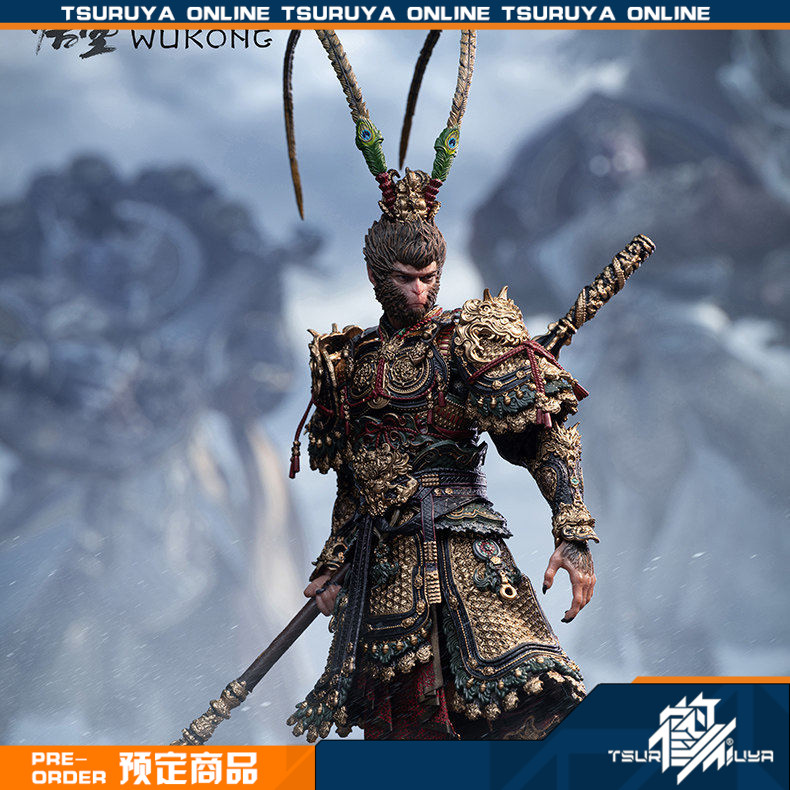 黑神话悟空大圣金甲套可动人偶图片