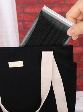 黑色男口罩独立包装女高颜值学生ANE一次性用四加厚防使层尘帅气