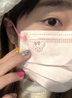 小红OBY书爆款雪玫生口莉罩可爱动冬画学日用女生一次性秋