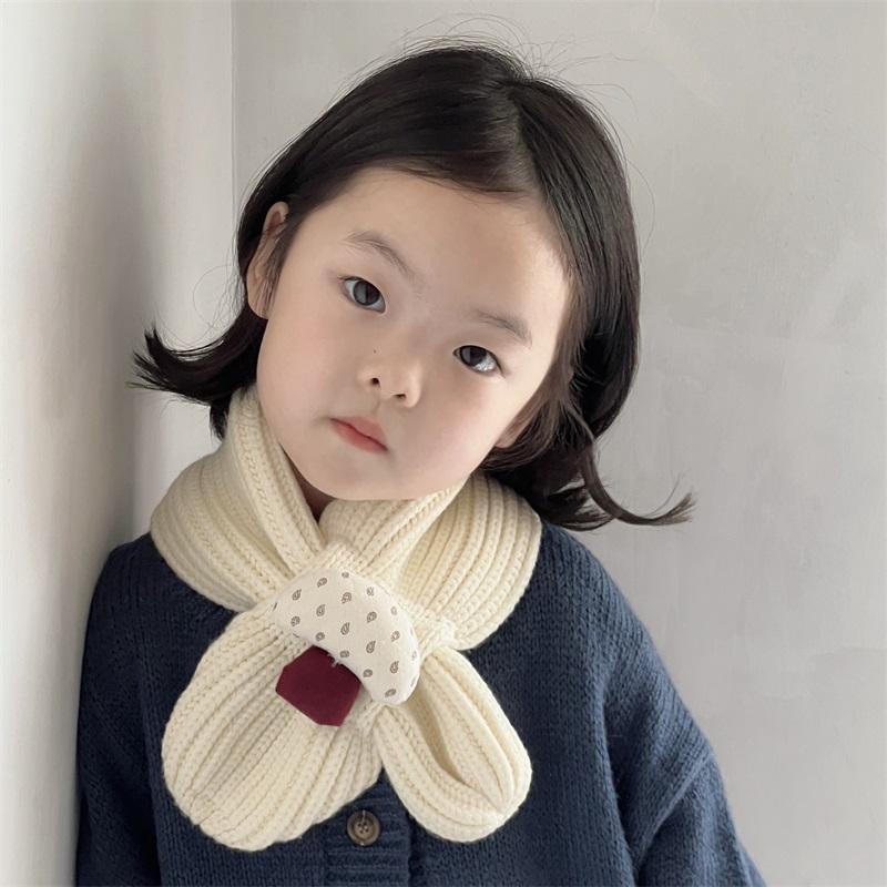 1-2到3岁宝宝围巾秋冬季男女童外出保暖脖套可爱婴幼儿童围脖韩版