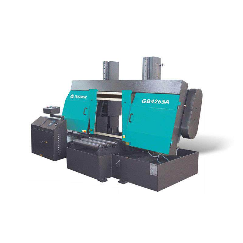 GB4265A-卧式带锯机切割钢筋铝材金属双立柱液压数控卧式带锯床