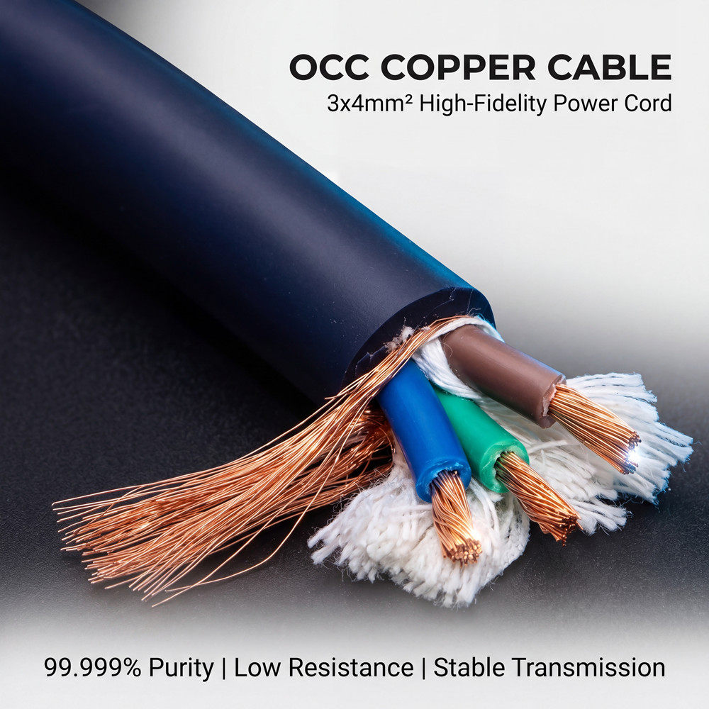 古河T1单晶铜 纯铜发烧级电源线CD功放音响电源线hifi电源线 散线