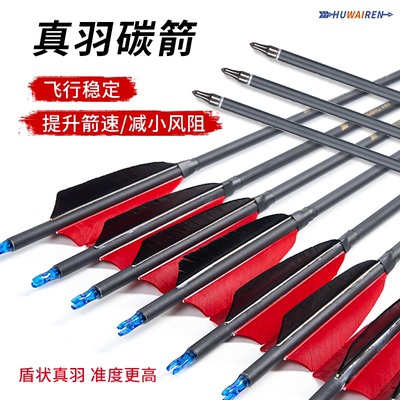 HUWAIREN真羽箭混碳竹箭木箭