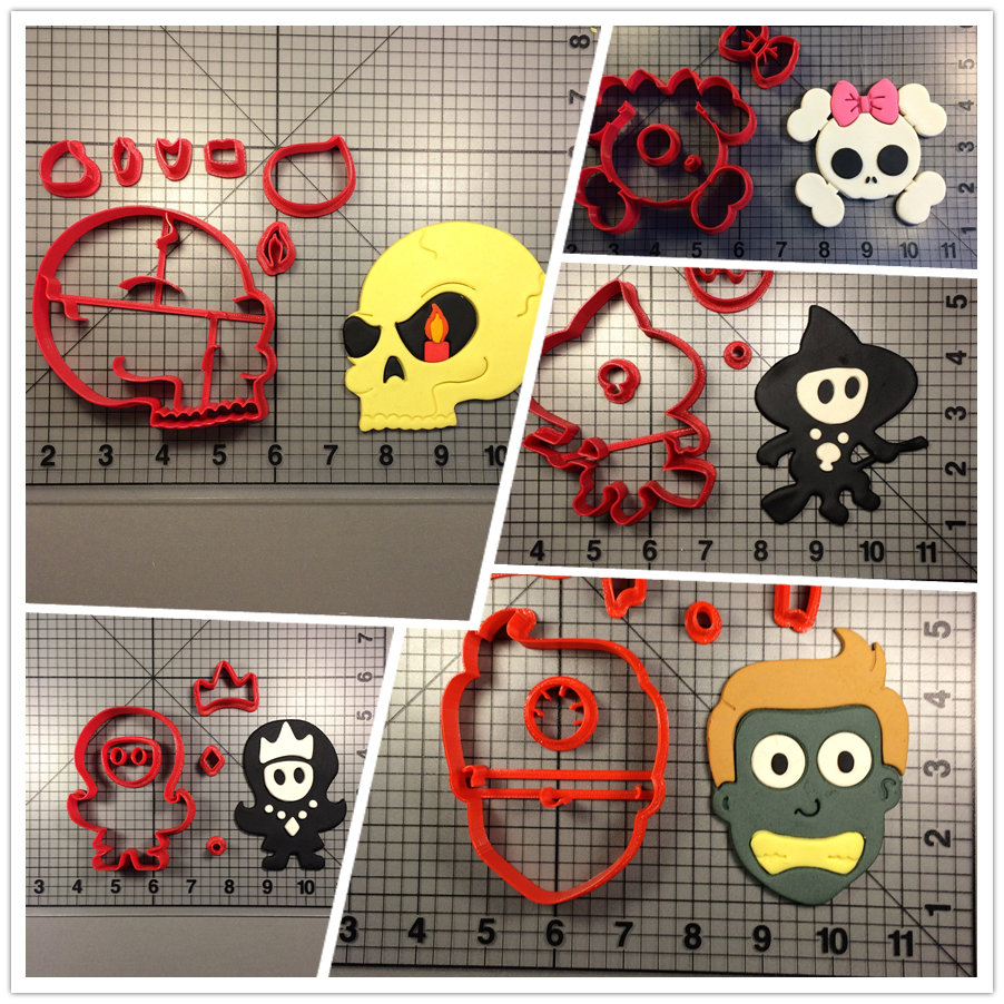 骷髅 僵尸馒头模具饼干模 面食花样 家用蒸加深 宝宝辅食 3d