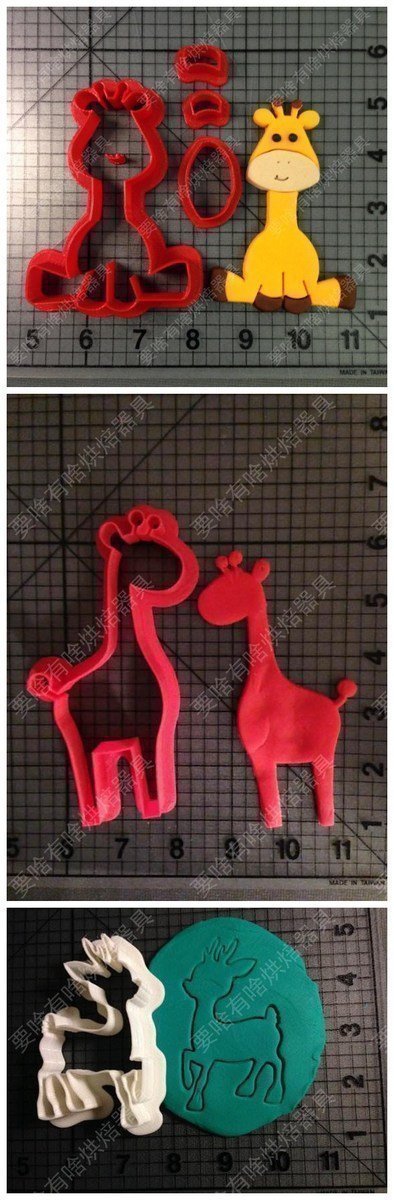 长颈鹿饼干模具 立体卡通翻糖蛋糕切模套装烘焙工具花样蒸馒头