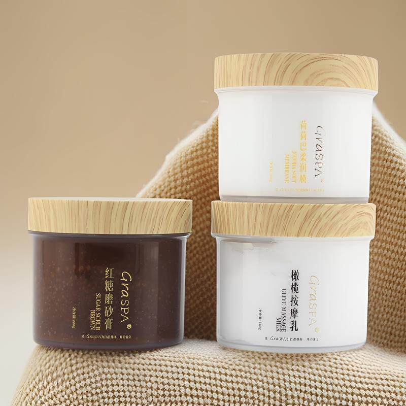 手部护理护手霜GRASPA海底捞红糖磨砂膏荷荷巴柔润手膜橄榄按摩乳