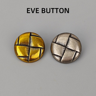 大衣外套毛衣暗扣 女装 EVE高档金属纽扣 复古小香风古铜色扣子