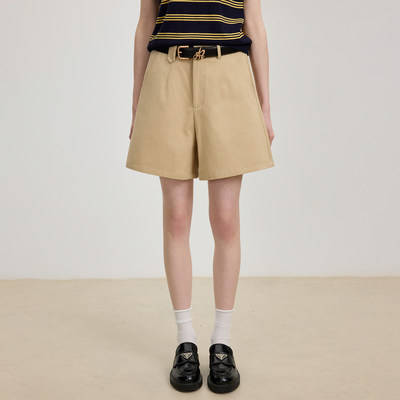 Azmi高级感老钱风a字短裤