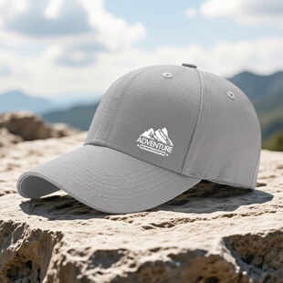 新款山峰印花棒球帽户外遮阳帽男女通用硬顶鸭舌帽休闲百搭旅游帽