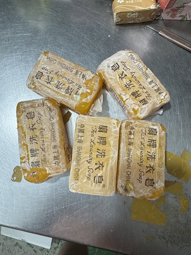 处理品5块装 扇牌洗衣皂150g 破损洗衣皂 正品