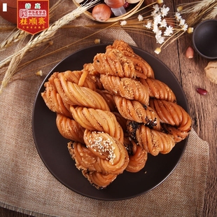 新品桂顺斋中华老字号天津麻花香酥油炸五仁传统零食糕点小吃天津