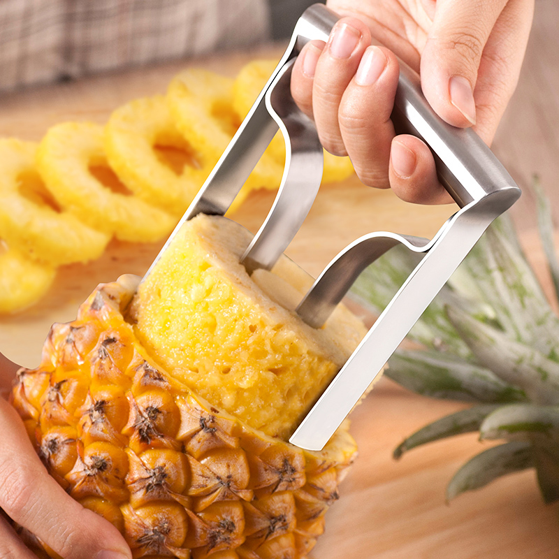 削菠萝刀削皮神器不锈钢全自动水果蜜去皮取肉去眼机器懒人的工具