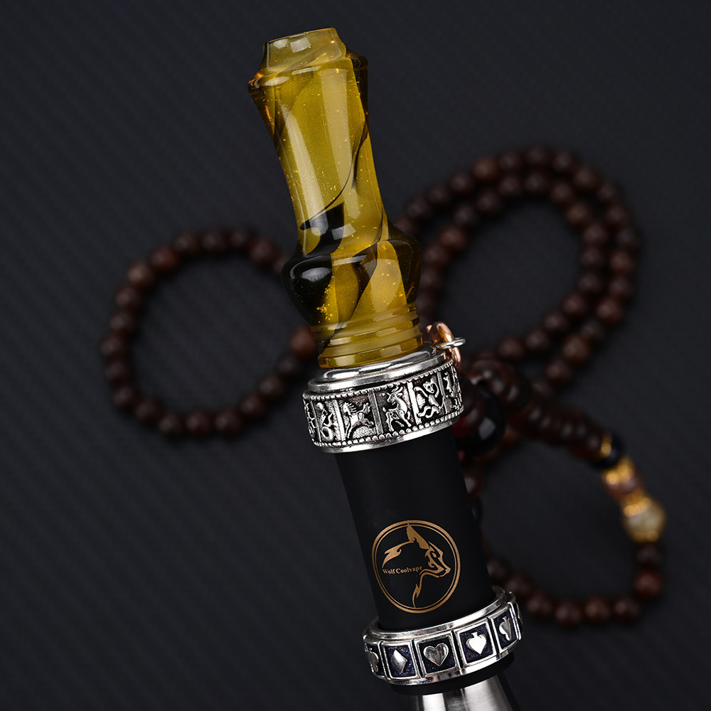 【强烈种草】原装阿拉伯水烟配件 树脂吸嘴配韵味复古木链 Hookah