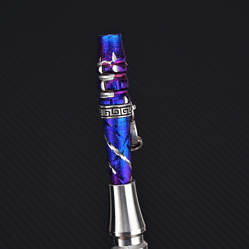 wolfcoolvape钛合金手工雕刻阿拉伯水烟嘴 Hookah配件 ShiSha烟嘴