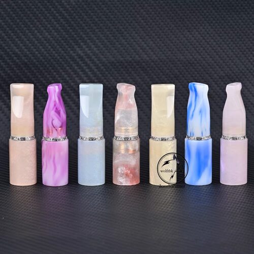 6cm钻环树脂烟嘴粗香烟清肺吸嘴WOLF COOLVAPE通用9mm活性炭滤芯