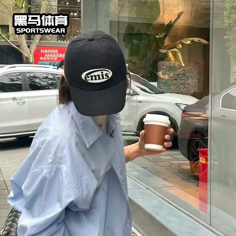 EMIS专柜正品棒球帽2025春夏新款可乐标休闲百搭男女同款鸭舌帽潮