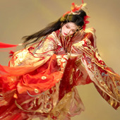 改良南北朝重工刺绣汉元 新款 凤引昭华 素婚服新年战袍摄影旅拍