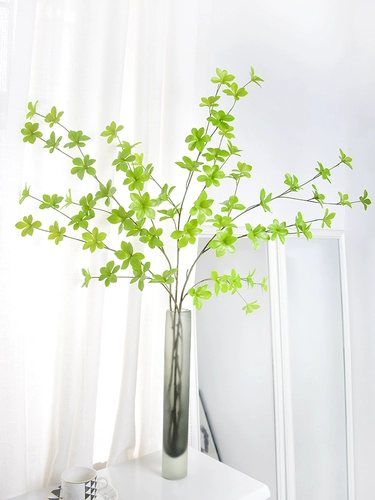 Симуляция висят часы японская лошадь пьяная деревянная ветвь северные ins -ins -planting листья цветочные композиция гостиная крыльца декоративные фальшивые шелковые цветы