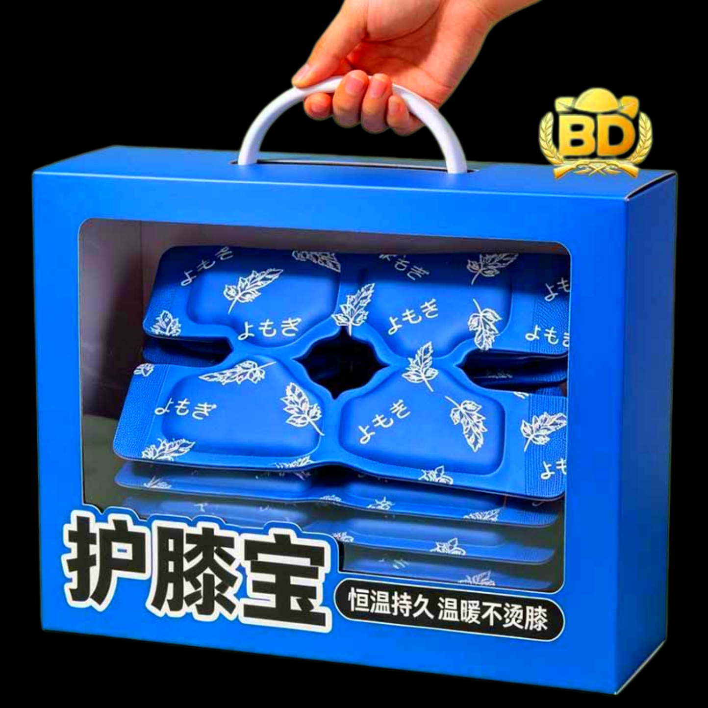 艾草膝盖贴护膝宝热敷关节灸艾自发热保暖蒸汽膝肿胀温和舒缓冬天
