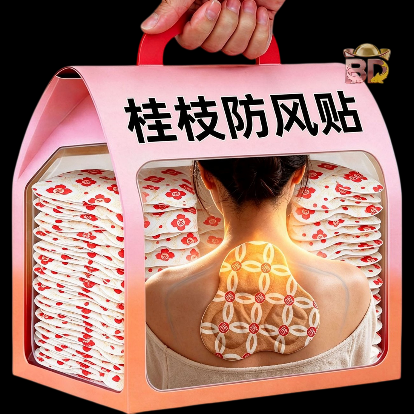 桂枝防风贴恒温发热防风贴肩膀护颈热敷贴持久温和颈部颈部防风贴