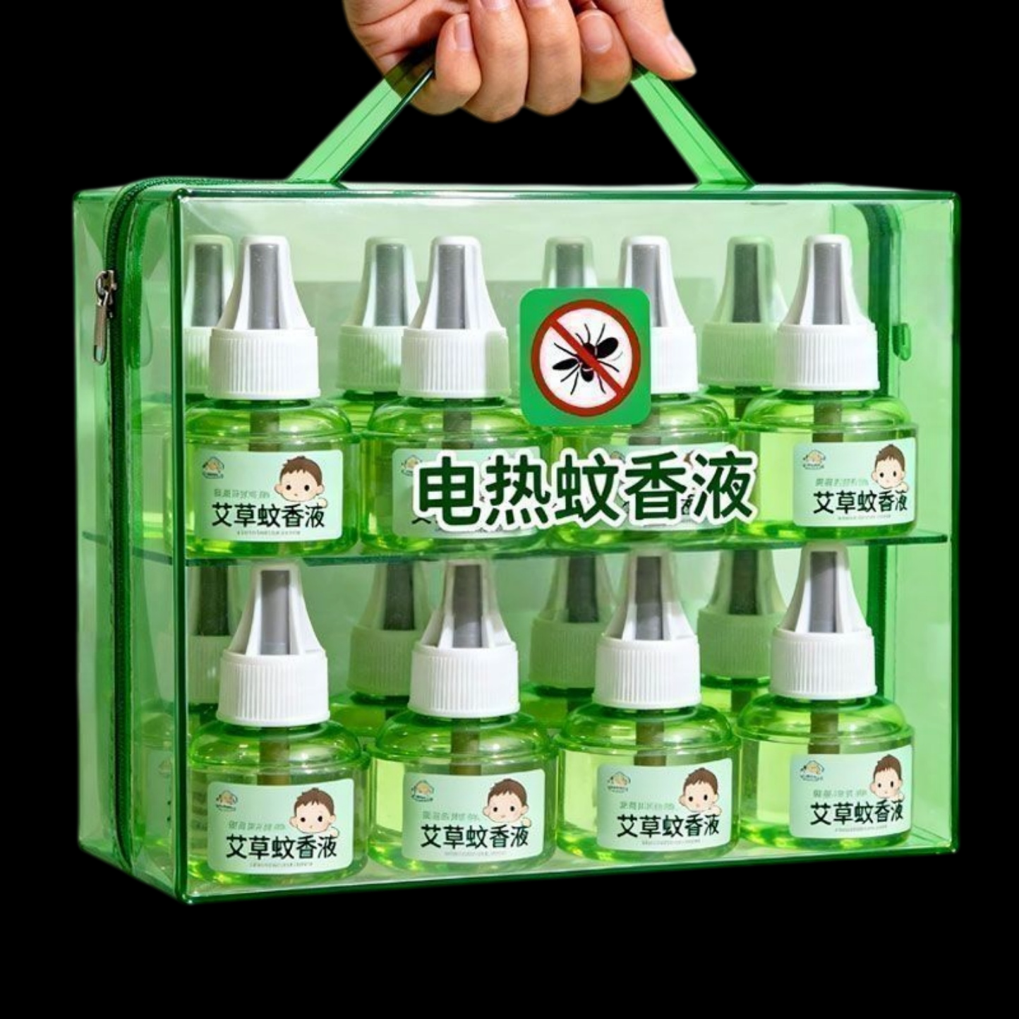 电热蚊香液无烟无味户外插电式植物提取物驱蚊艾草香卧室驱蚊神器